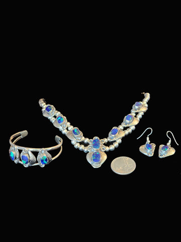 Sterling Silver & Azurite Set