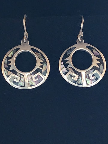 Mexico Sterling Silver w/ Inlaid Abalone     (Vintage)Artist:  