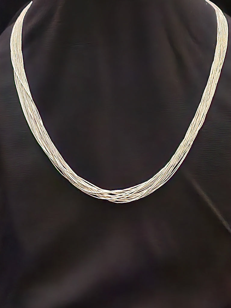 Carolyn Pollack 20 Strand Sterling Liquid Silver 24in   (New)